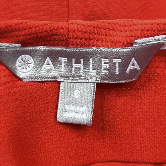 Athleta Breathe In Bra Mini Dress Bright Coral Size 6 - NWOT - Picture 6 of 6